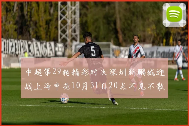 中超第29轮精彩对决深圳新鹏城迎战上海申花10月31日20点不见不散